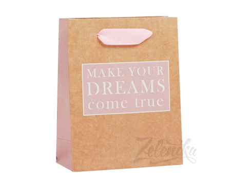 Пакет с ручками «Make your dreams come true» (малый)