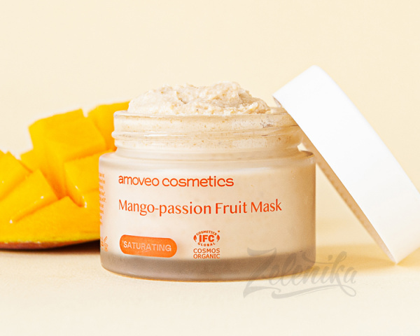 Тропическая маска Amoveo Cosmetics "MANGO-PASSION FRUIT MASK", 50 мл