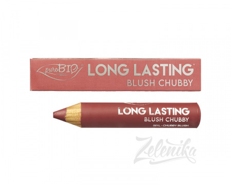Карандаш-румяна PuroBio Long Lasting, тон 021L (теплый нюд), 3,3 г, срок годности до 02.2027