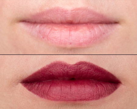 Натуральный карандаш для губ PuroBio Long Lasting, тон 010L (винный), 1,1 г