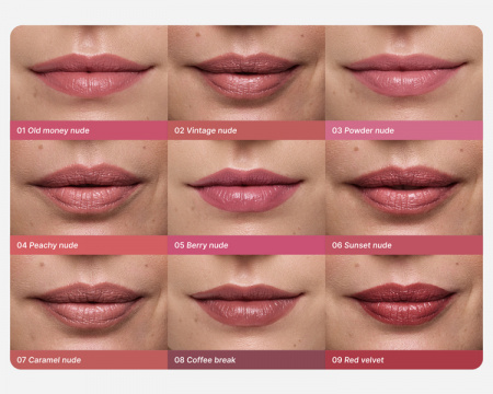 Помада для губ KM Cosmetics, тон 05 "Berry nude", 3,5 г