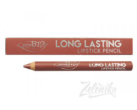 Помада-карандаш для губ PuroBio Long Lasting, тон 017L (персик нюд), 3 г