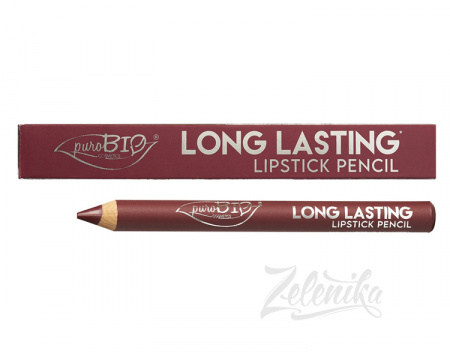 Помада-карандаш для губ PuroBio Long Lasting, тон 016L (бордовый), 3 г