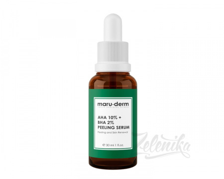 Кислотная сыворотка-пилинг "AHA 10% + BHA 2% Peeling Serum" Maru.derm, 30 мл