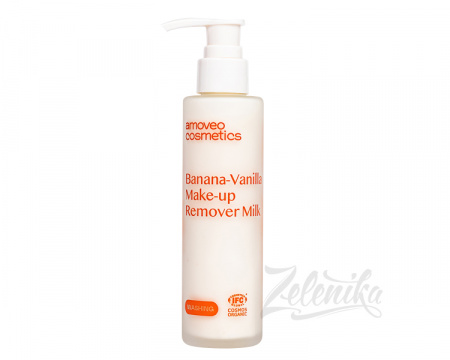 Очищающее бананово-ванильное молочко Amoveo Cosmetics "BANANA-VANILLA MAKE-UP REMOVER MILK", 120 мл