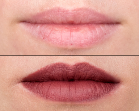 Натуральный карандаш для губ PuroBio Long Lasting, тон 011L (темная мальва), 1,1 г
